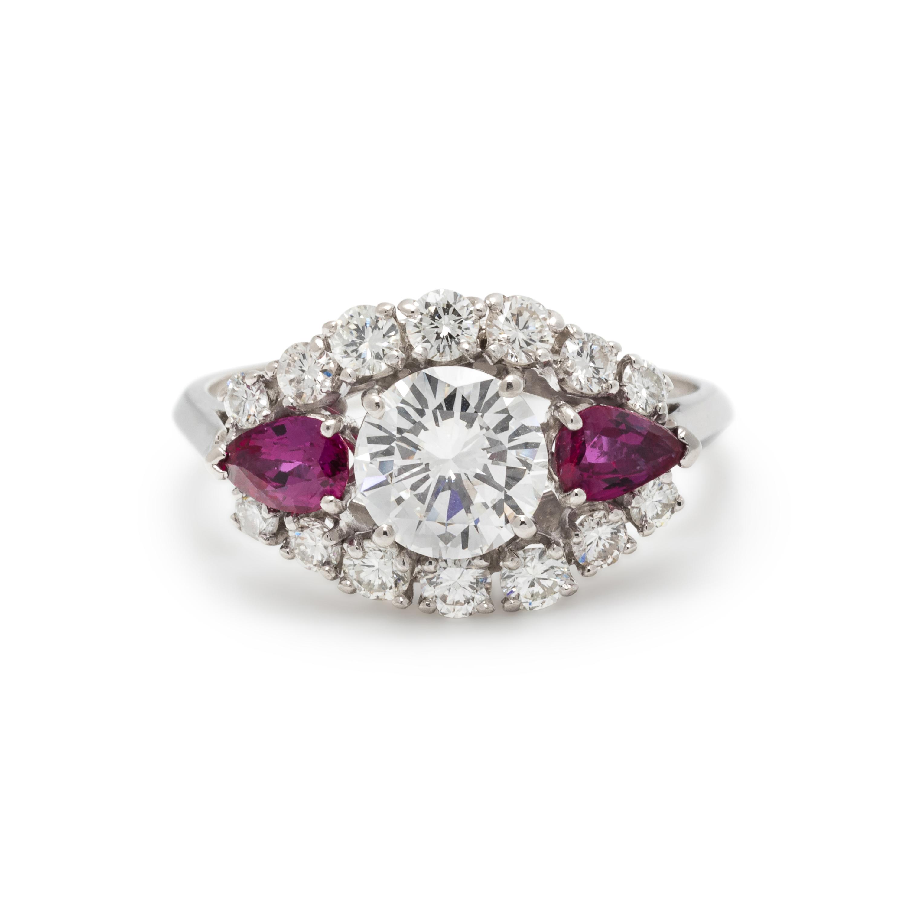 DIAMOND AND RUBY RING