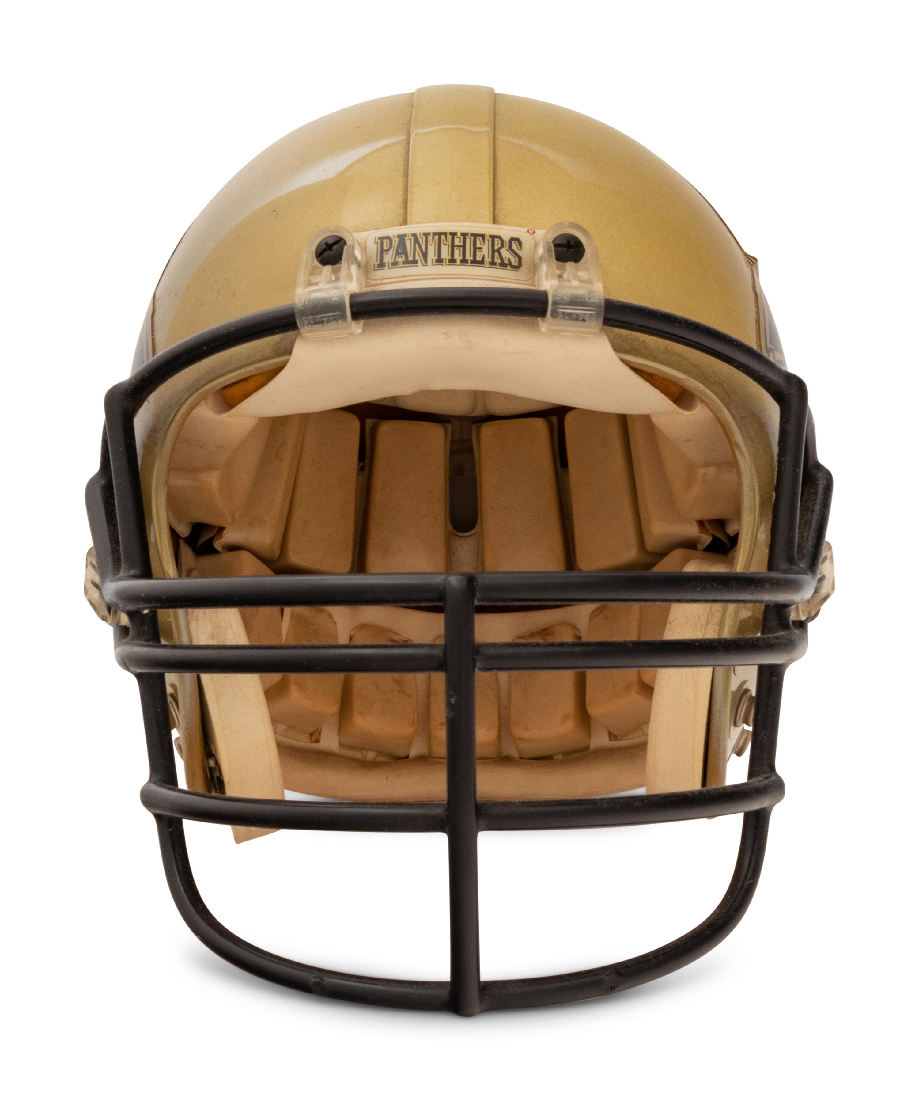 A University of Pittsburgh Riddell Football Helmet Formerly Displayed at Mike Ditka's Restaurant