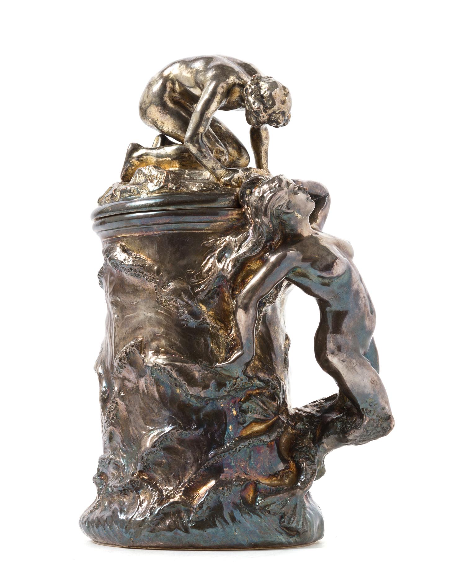An American Silver-Plated Tankard Height 11 3/4 inches. — ENID YANDELL, 20TH CENTURY