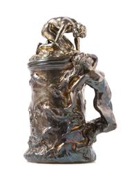 An American Silver-Plated Tankard Height 11 3/4 inches. — ENID YANDELL, 20TH CENTURY