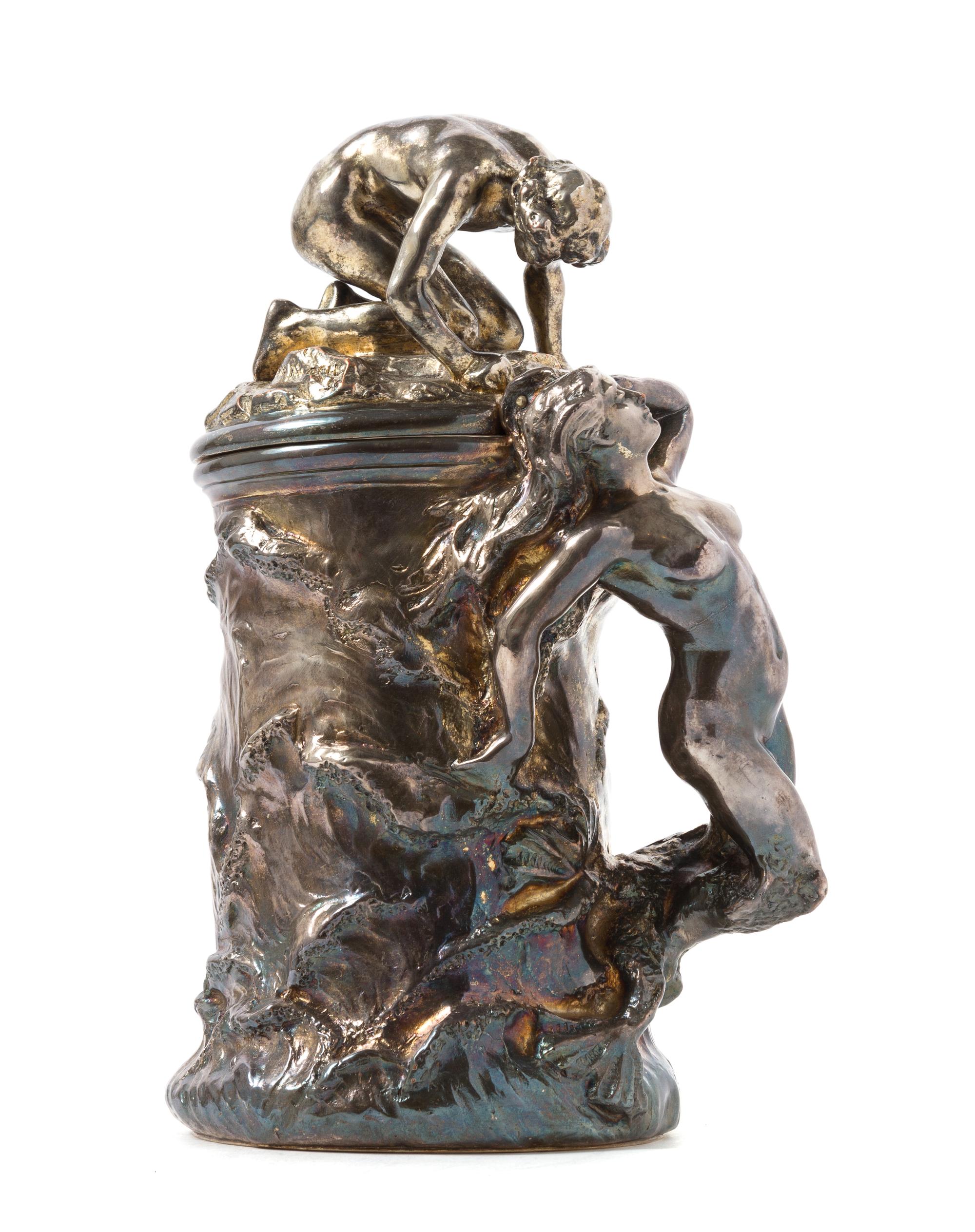 An American Silver-Plated Tankard Height 11 3/4 inches. — ENID YANDELL, 20TH CENTURY