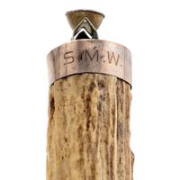 A German Silver Stag Horn Flint Strike and Cigar Cutter