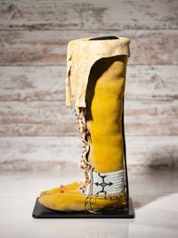 Arapaho Beaded Hide Boot Moccasins