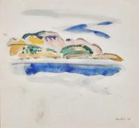 John Marin (American, 1870-1953) - Mount Desert Minute Drawing