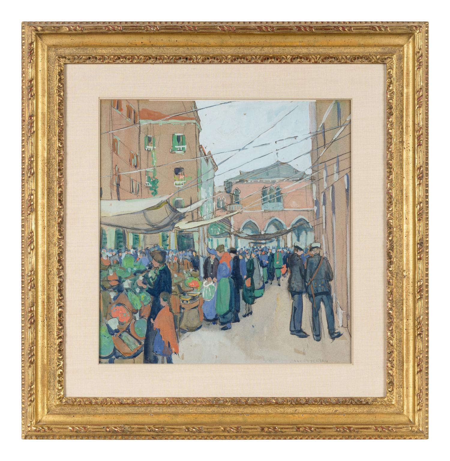 A Busy Market, Venice