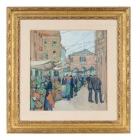 A Busy Market, Venice