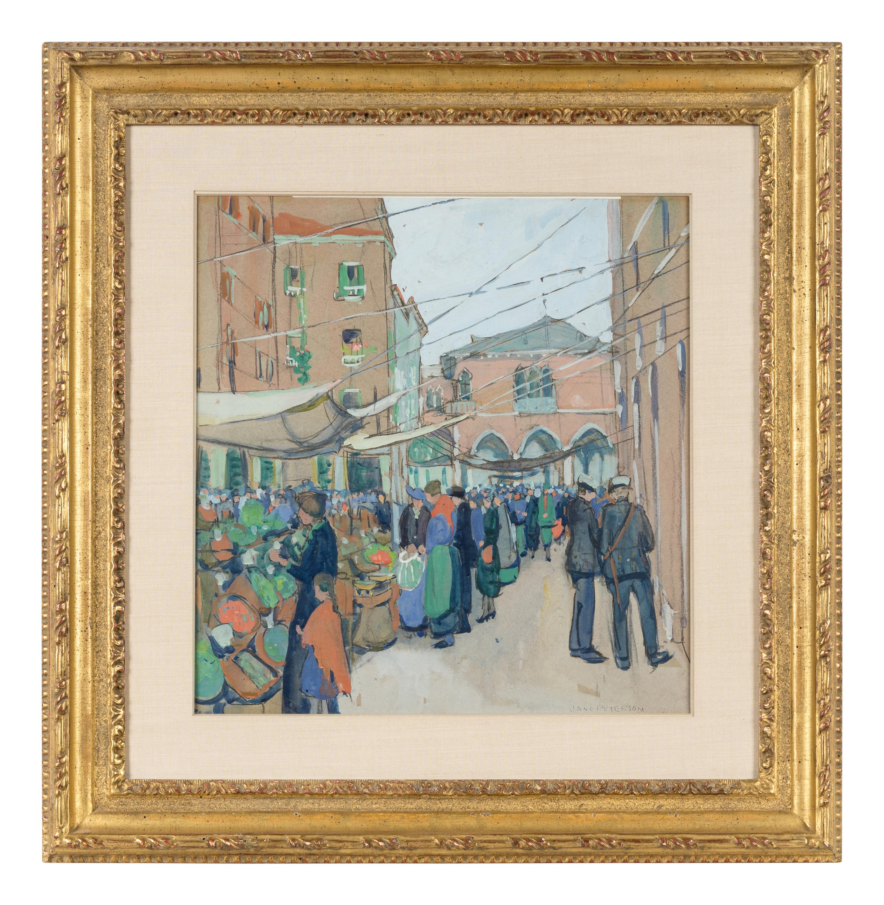 A Busy Market, Venice