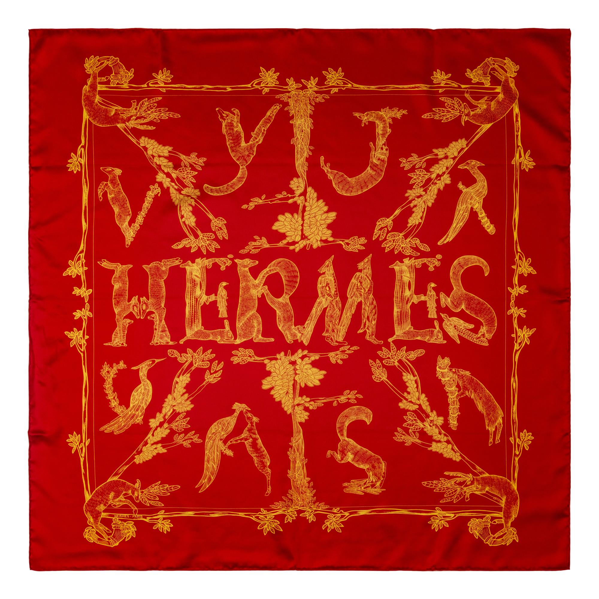 A Group of Four Hermès Scarves