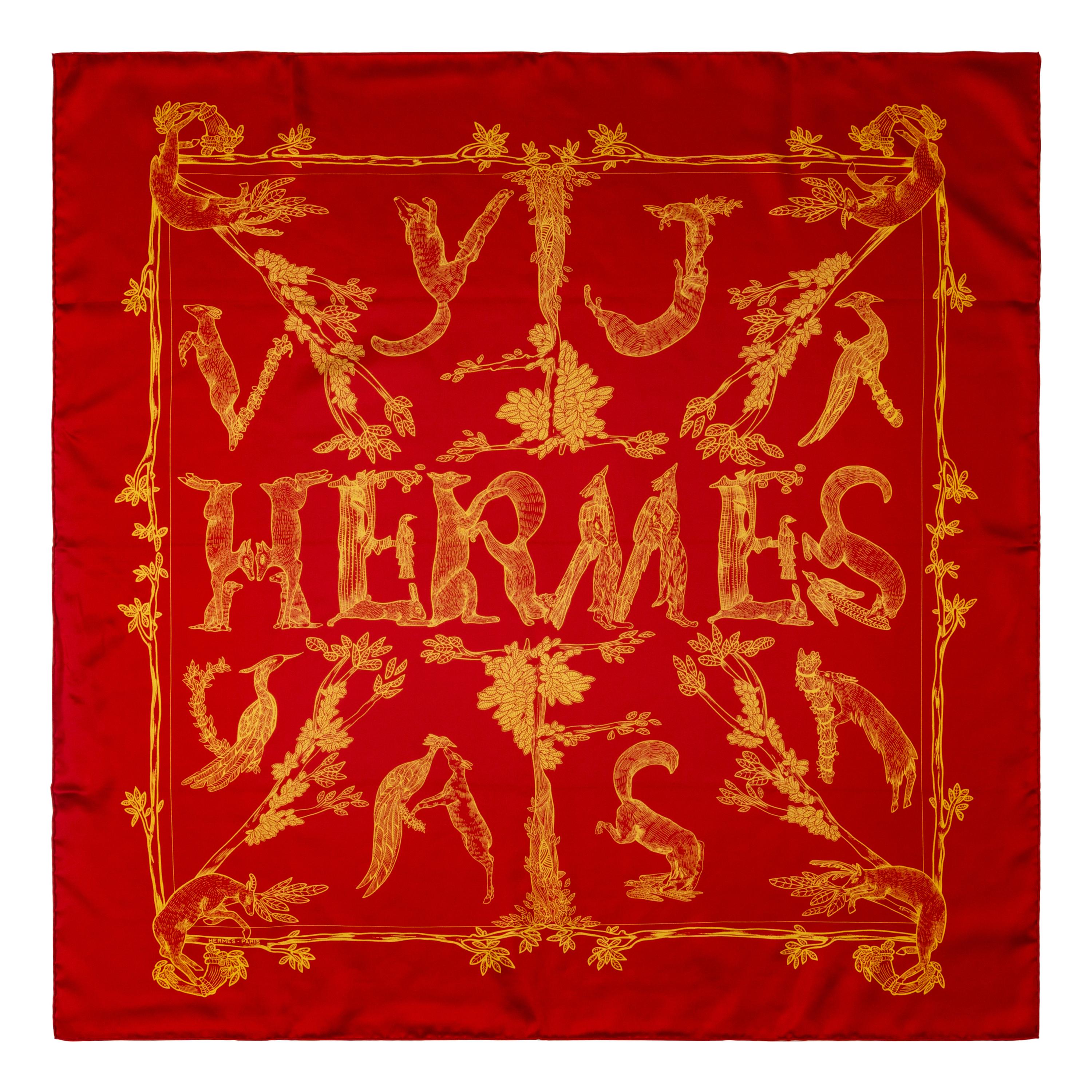 A Group of Four Hermès Scarves