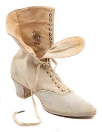 Two Pairs of Early Women's Sportswear Boots, Including Keds, c.1920
