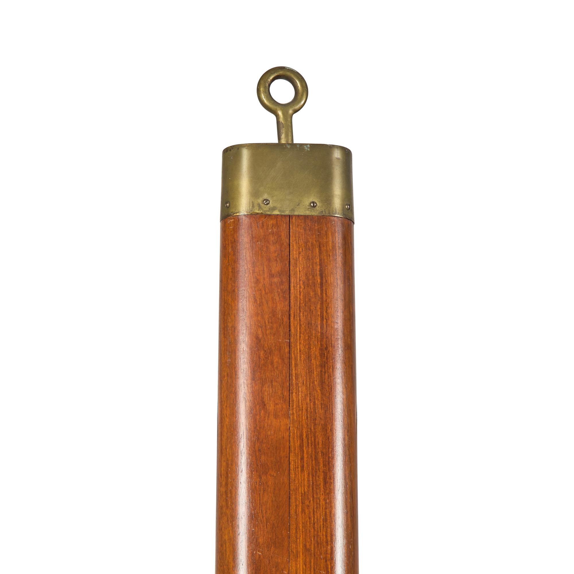 A George III Mahogany and Brass-Bound Library Ladder