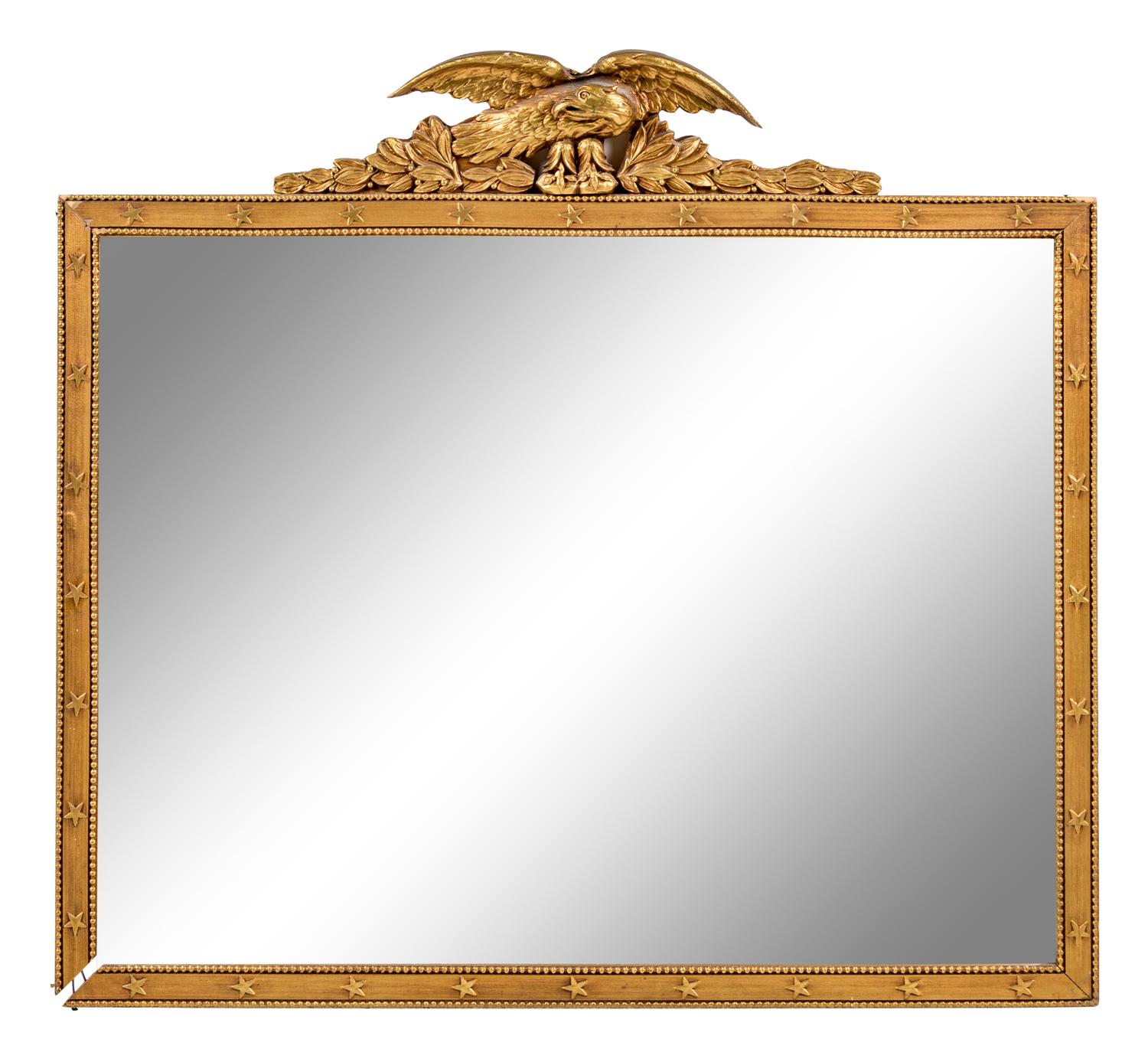 An American Giltwood Overmantel Mirror