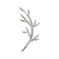 DIAMOND BRANCH MOTIF BROOCH