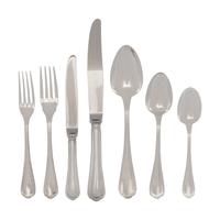 A Christofle Spatours Silver-Plate Flatware Service