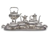 An Impressive Eight-Piece Sterling Silver Tea and Coffee Service