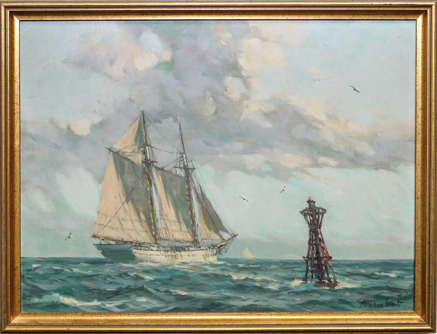 Gordon Grant, (American, 1875-1962), Untitled, together with another unsigned maritime scene.