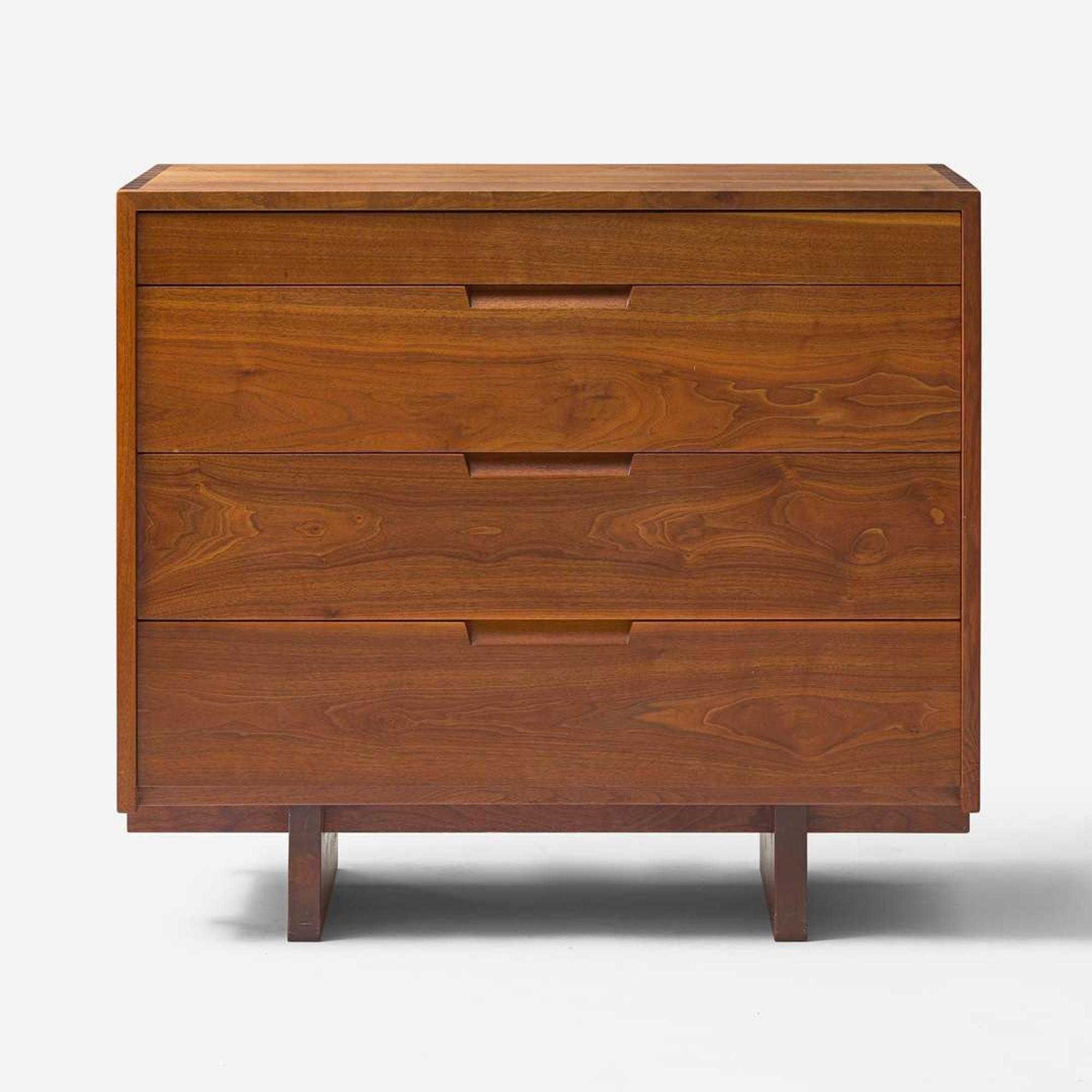 George Nakashima (American, 1905-1990) Single Chest of Drawers, New Hope, Pennsylvania, 1967