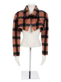 Geoffrey Beene Orange and Black Bolero, Fall 1987