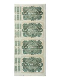 [GENERAL AMERICANA]. World's Columbian Exposition group of tickets and State of Louisiana $5 dollar bonds.