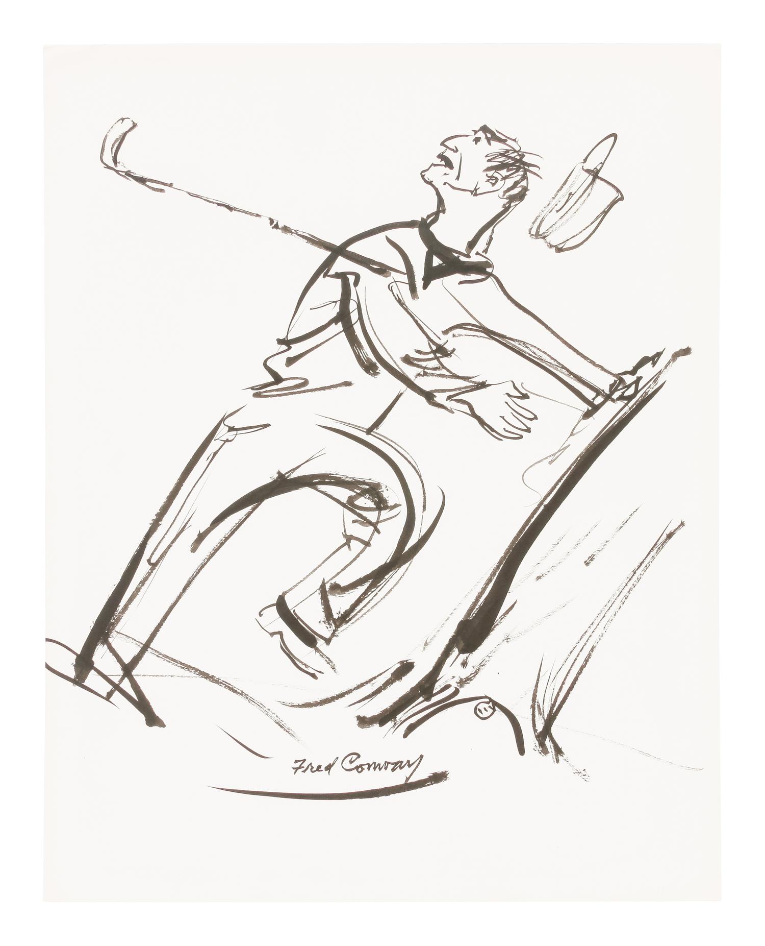60 works: Unused Sketches for 'How to Keep Your Temper on the Golf Course' by Tommy Bolt, 1969