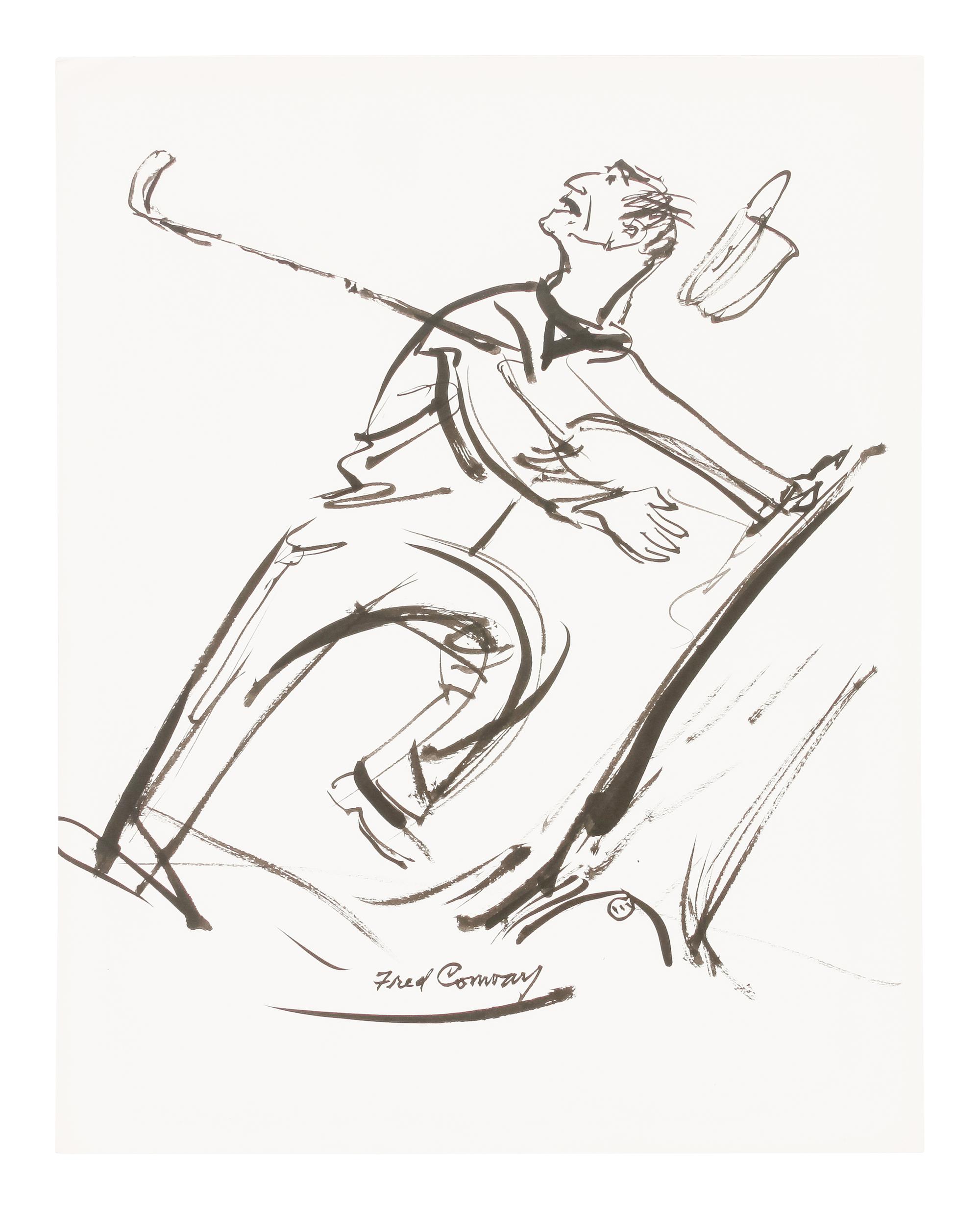 60 works: Unused Sketches for 'How to Keep Your Temper on the Golf Course' by Tommy Bolt, 1969