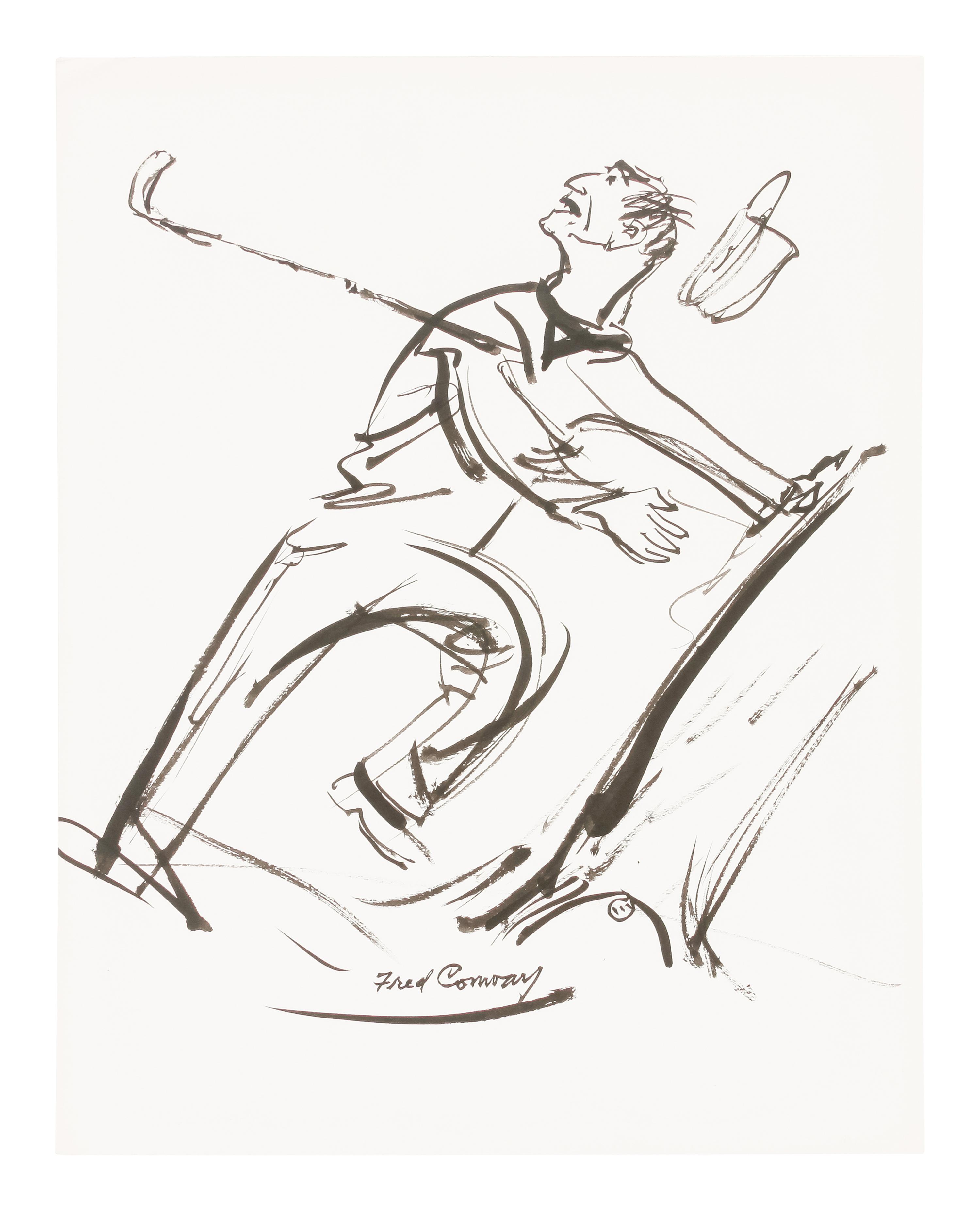 60 works: Unused Sketches for 'How to Keep Your Temper on the Golf Course' by Tommy Bolt, 1969