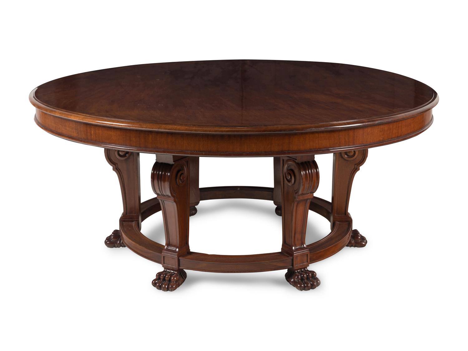 A Large English Mahogany Center Table