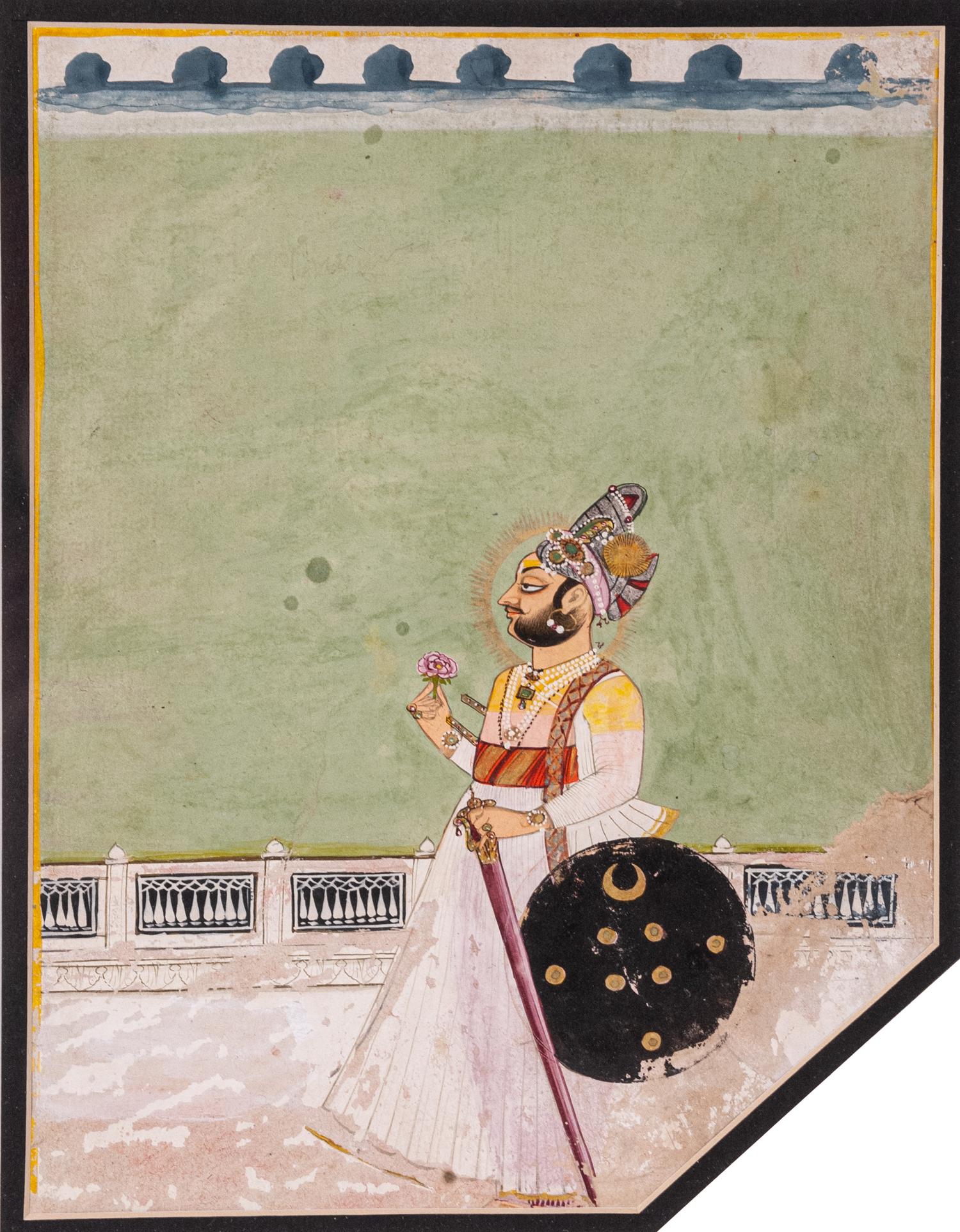 Seven Indian Miniature Paintings
