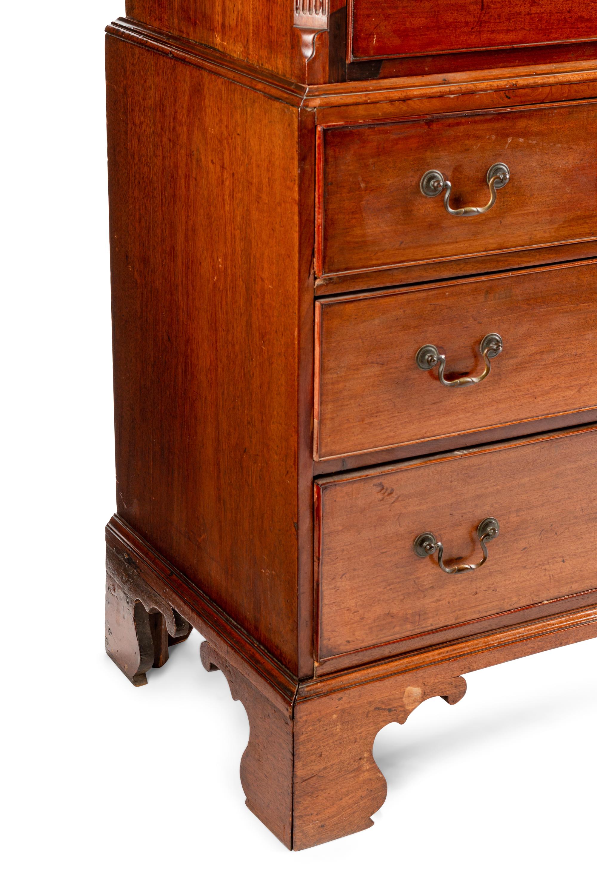A George III Mahogany Chest on Chest