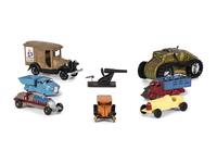 Eight Toy Automobiles