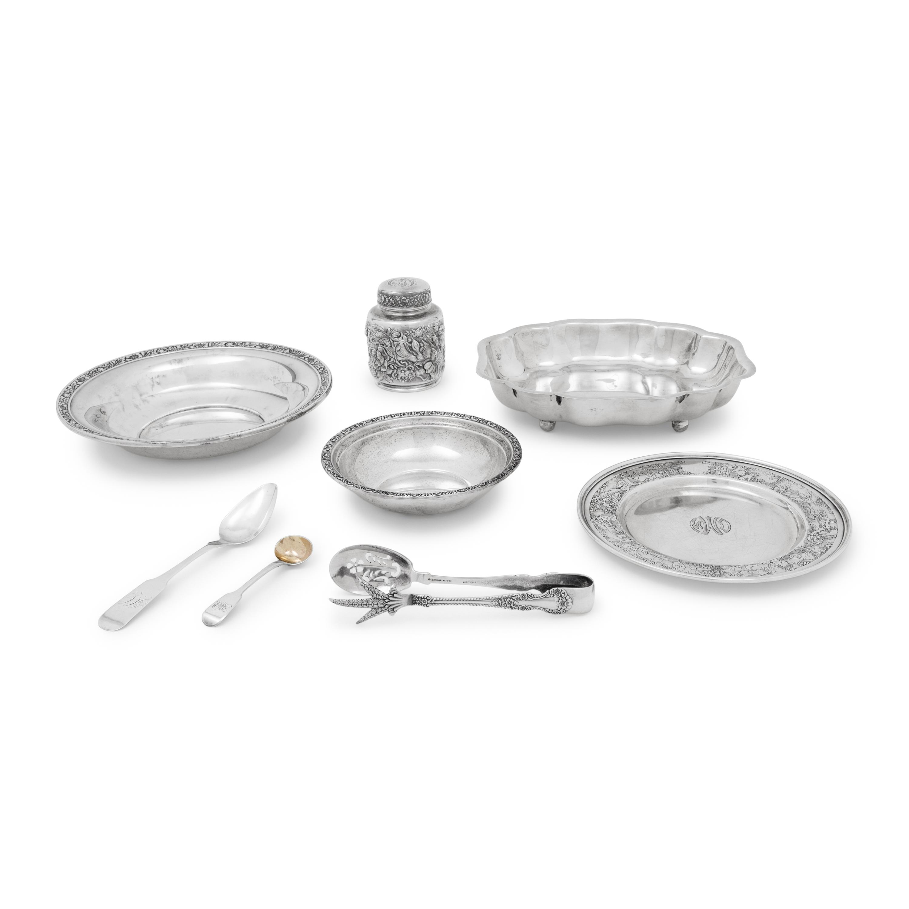 An Assembled Group of Silver Table Articles