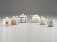 Six Staffordshire Stoneware Tea Articles for the American Market