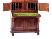 A Classical Figured Mahogany Secretary Bookcase