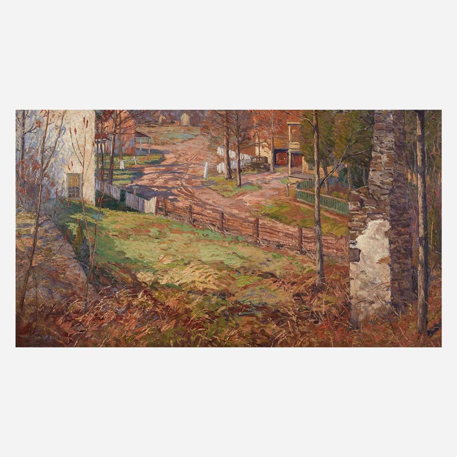 Kenneth R. Nunamaker (American, 1890–1957) River Road at Centre Bridge