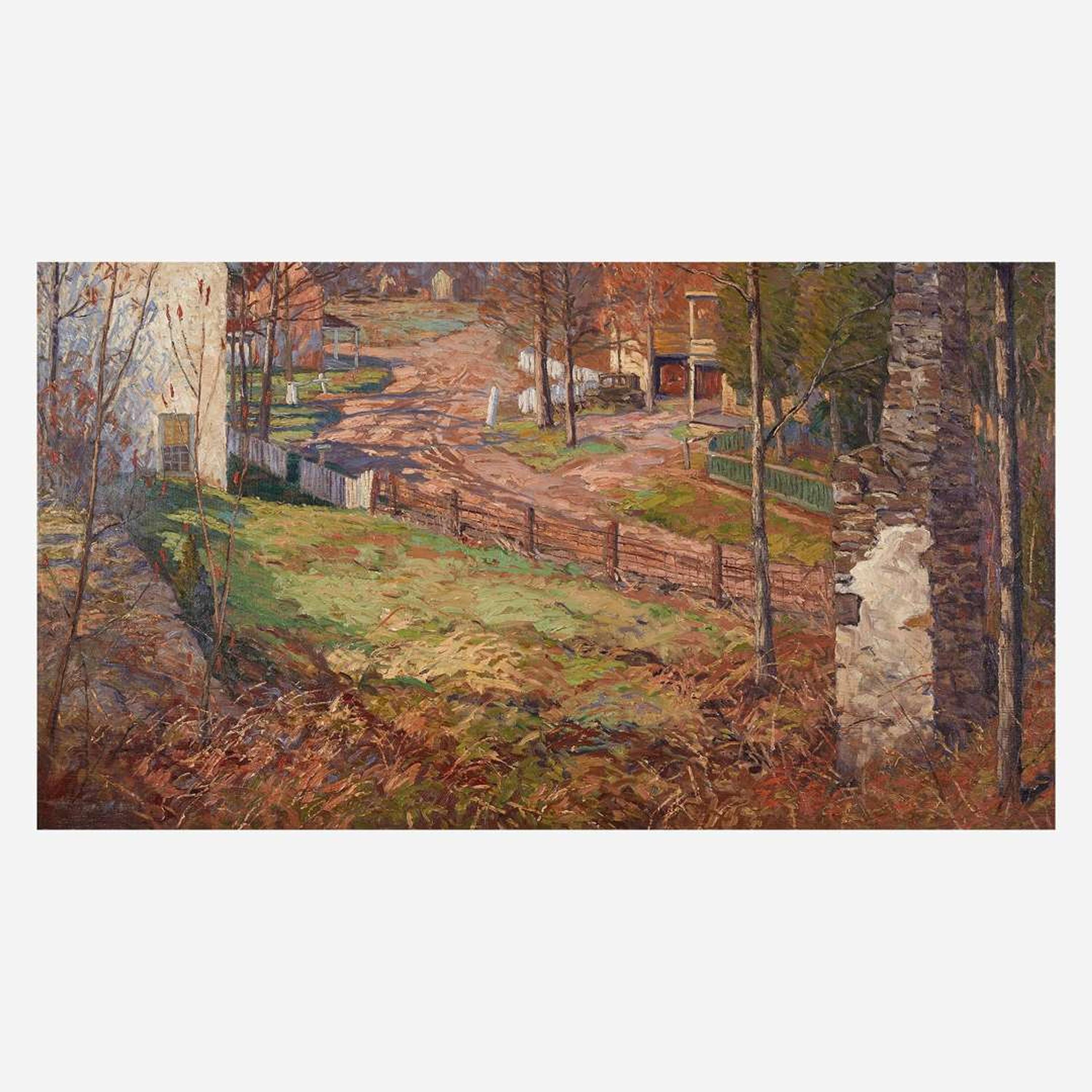 Kenneth R. Nunamaker (American, 1890–1957) River Road at Centre Bridge