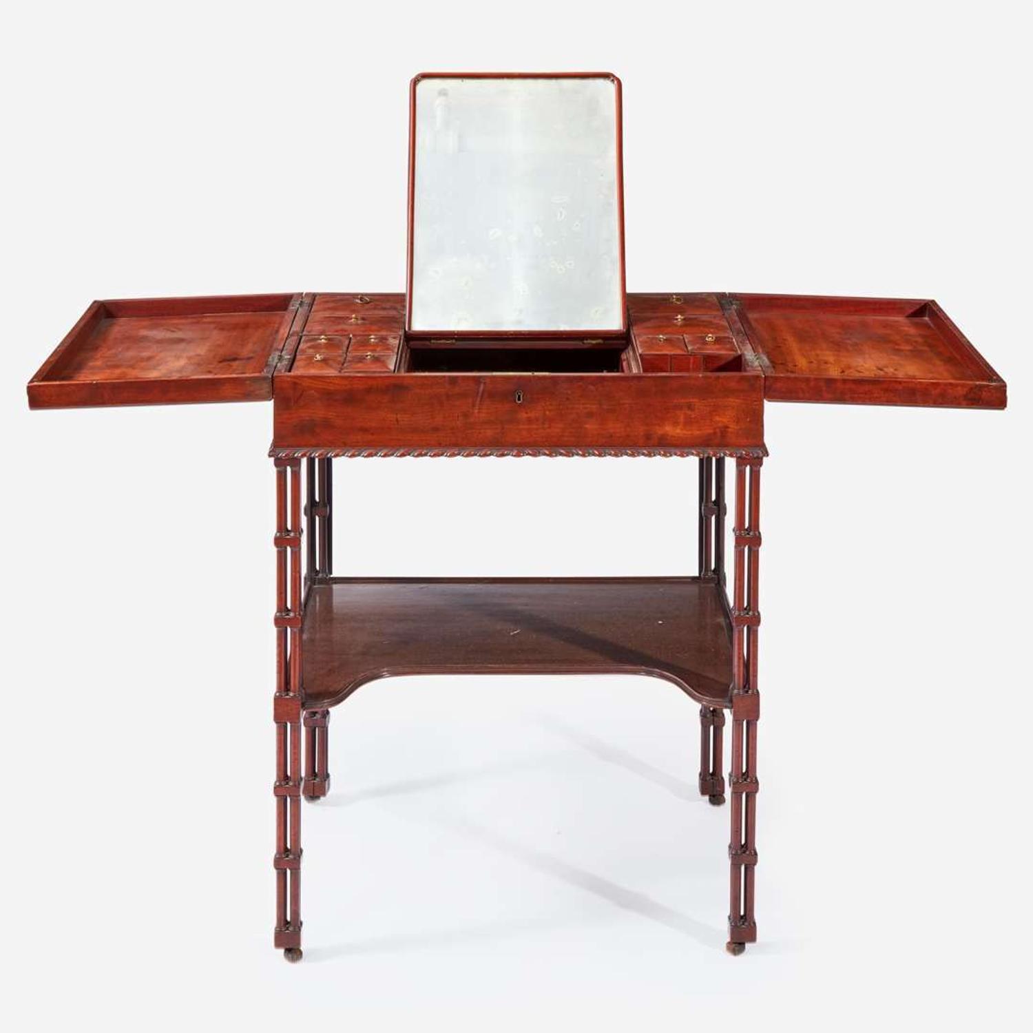 A George III Carved Mahogany Dressing Table circa 1765