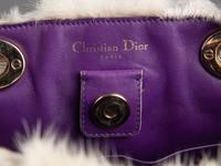Christian Dior Curly Lamb and Mink Diorissimo Bag