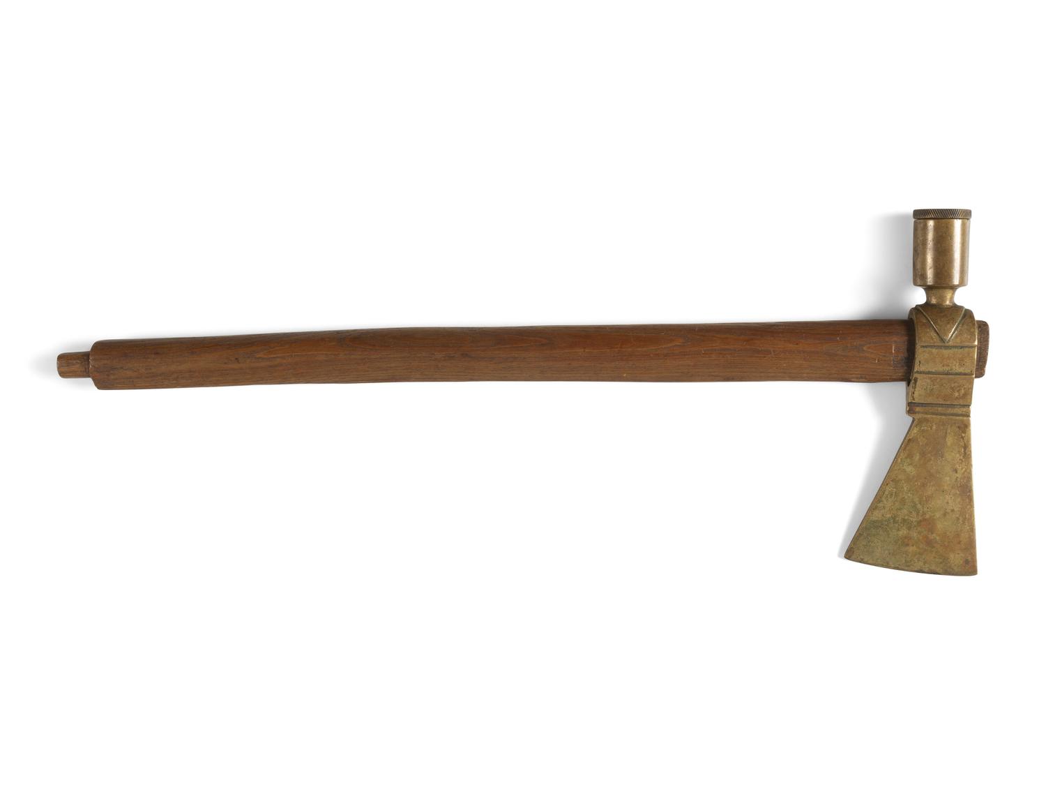 Plains Pipe Tomahawk, with Brass Head and Removable Bowl