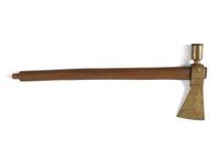 Plains Pipe Tomahawk, with Brass Head and Removable Bowl