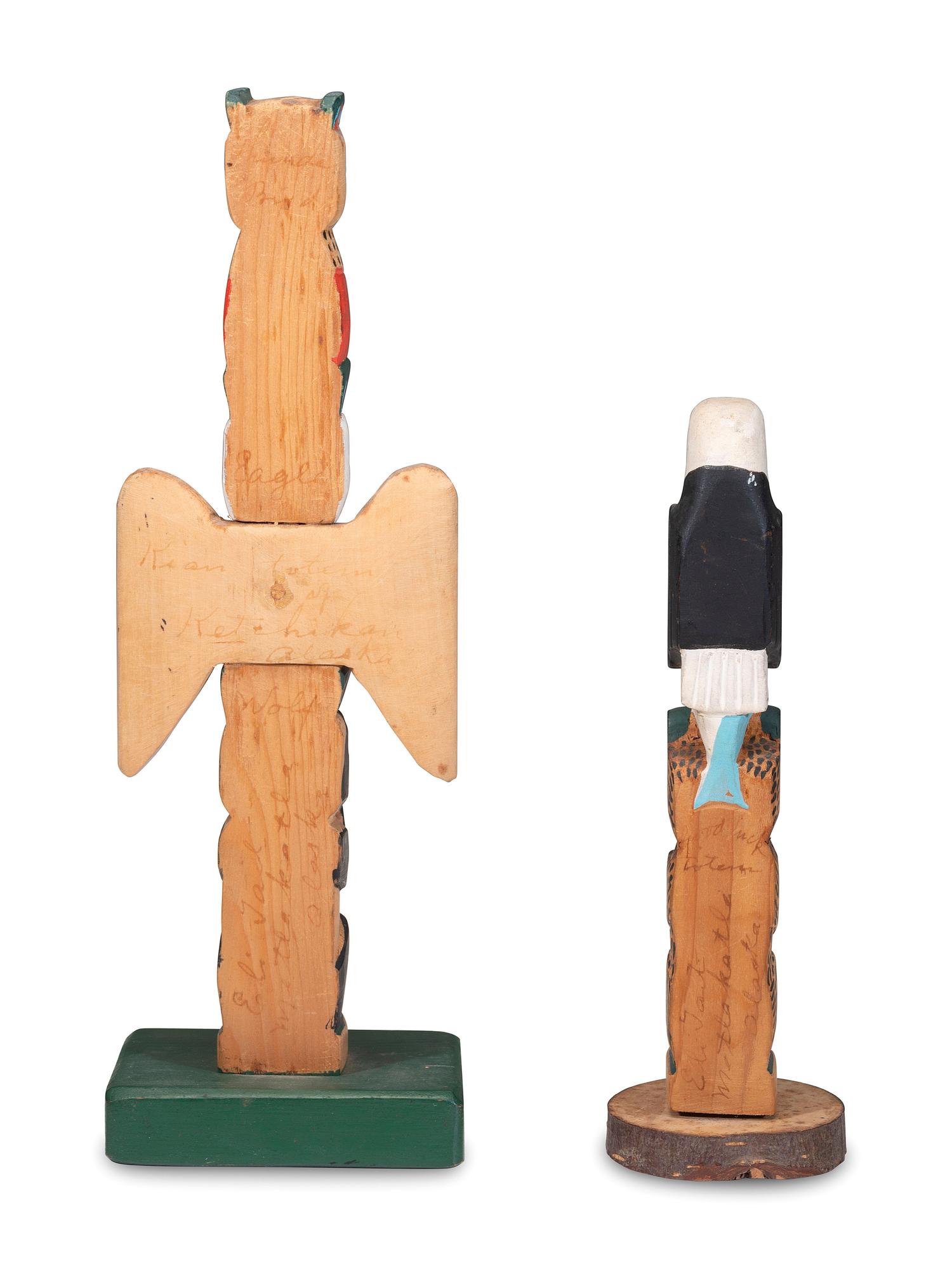 Carved Model Totem Poles