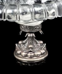 A Pair of German Silver Mounted Glass Bowls
