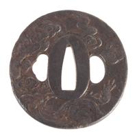 An Iron Tsuba Height 2 3/4 inches. — EARLY 18TH CENTURY