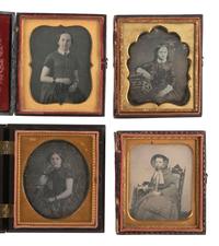 [EARLY PHOTOGRAPHY]. 20 sixth plate daguerreotypes of adolescent and teenage girls.