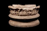 A Tarantine Limestone Column Capital and Base Pilaster