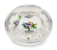 A Group of Three Glass Paperweights