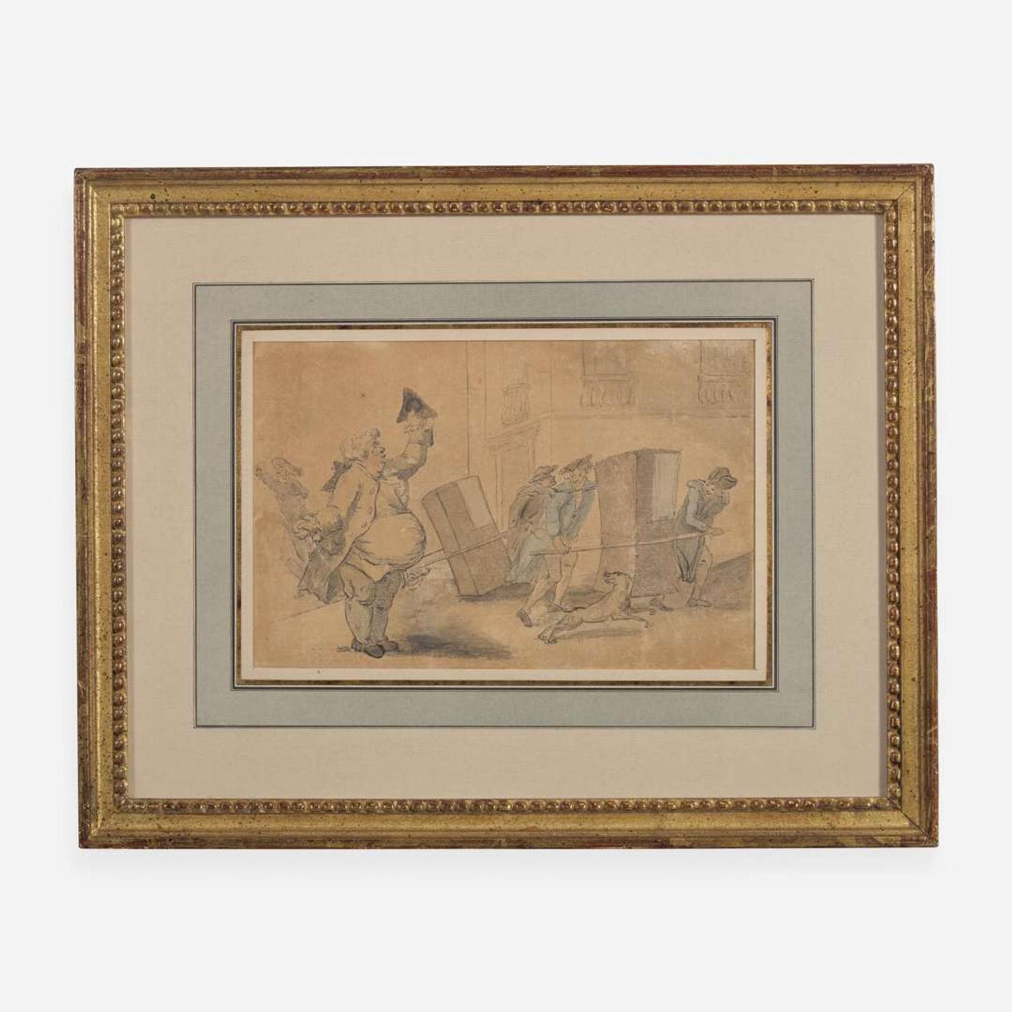 Thomas Rowlandson (British, 1756–1827) A Fare for a Sedan
