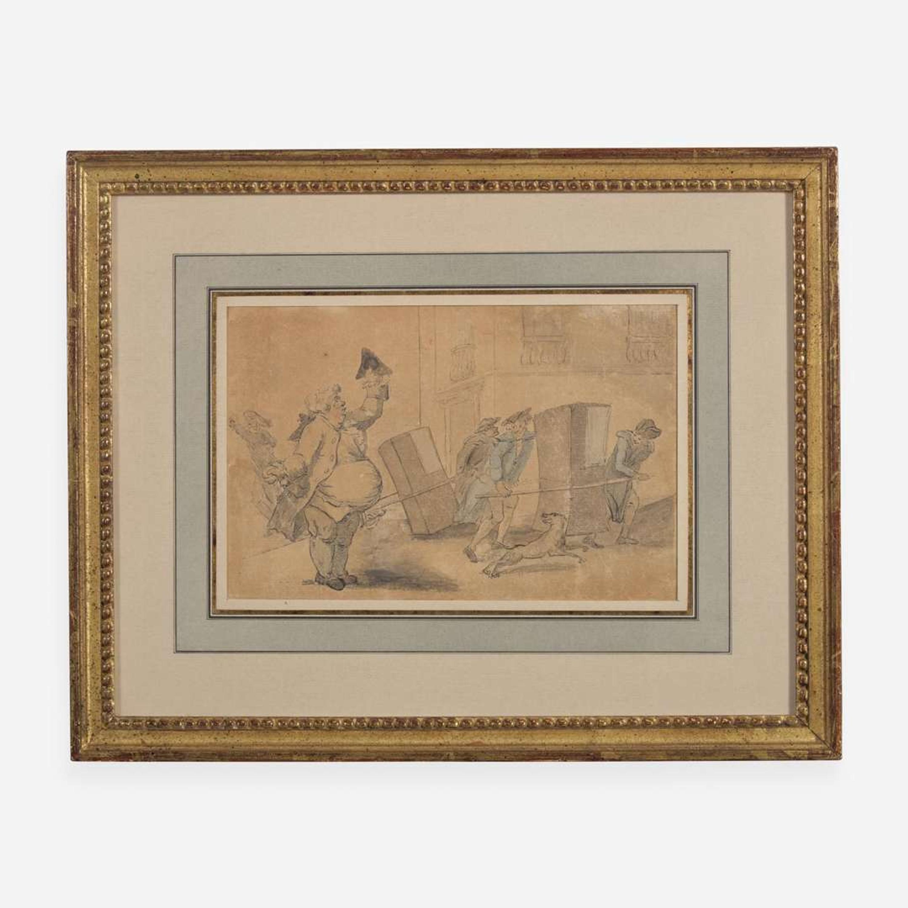 Thomas Rowlandson (British, 1756–1827) A Fare for a Sedan