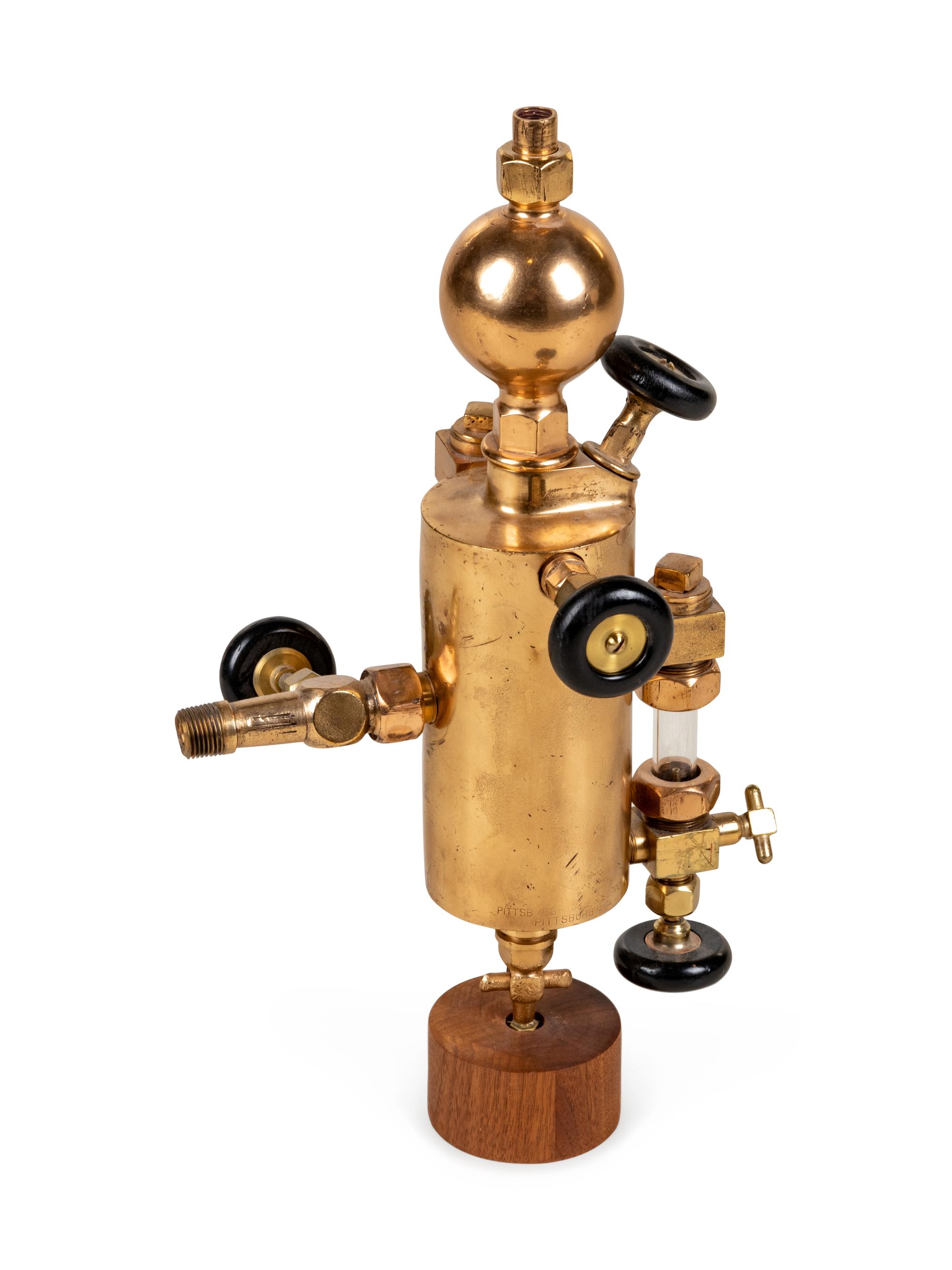 An American Brass Sight Feed Lubricator