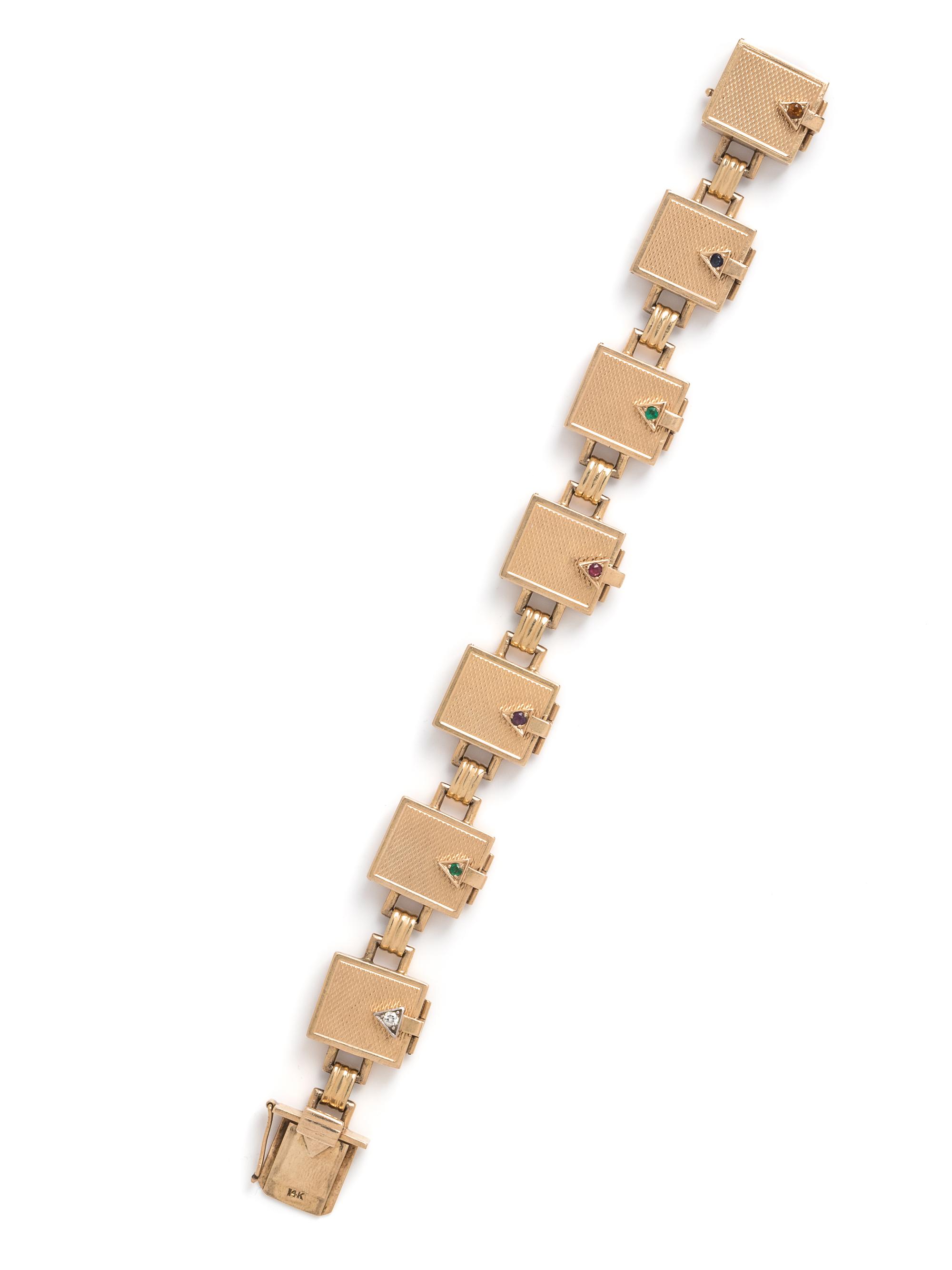TIFFANY & CO., RETRO, YELLOW GOLD 'DEAREST' BRACELET