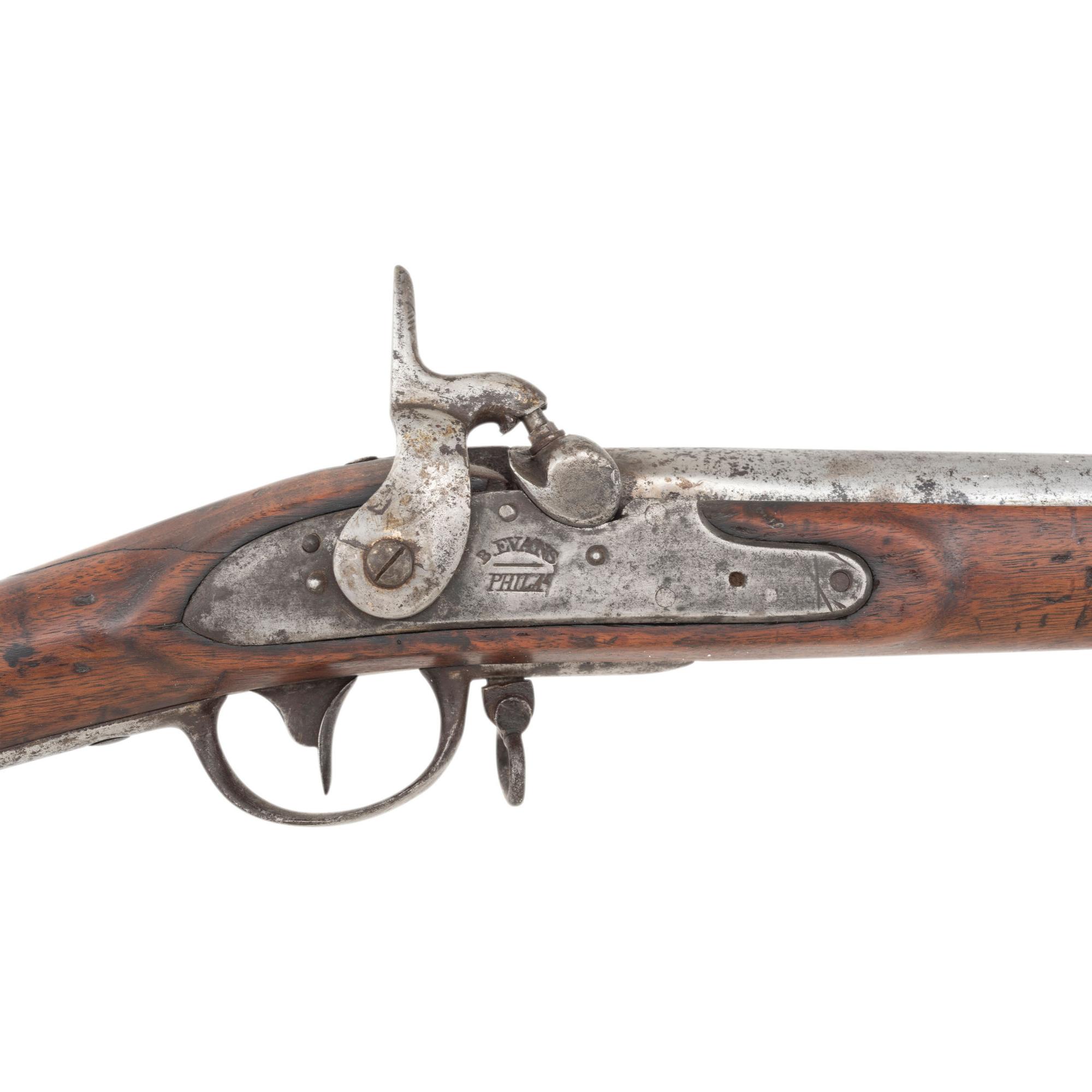 Confederate Style Brazed Bolster Conversion of an B Evans Model 1812 Contract Musket with Bayonet